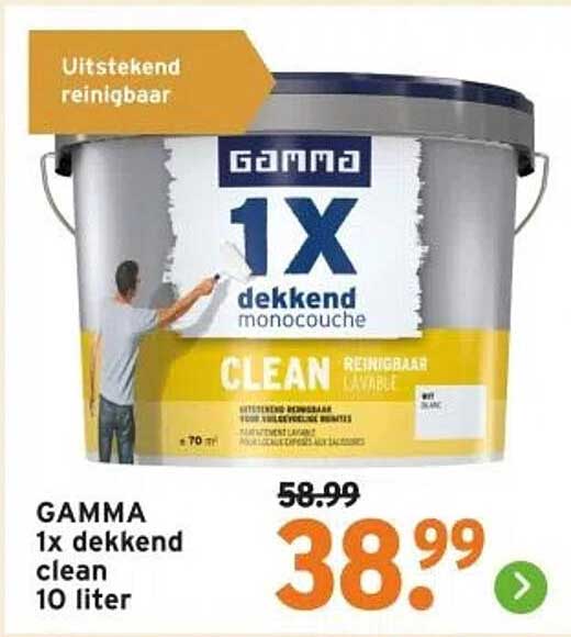 GAMMA 1x dekkend clean 10 liter