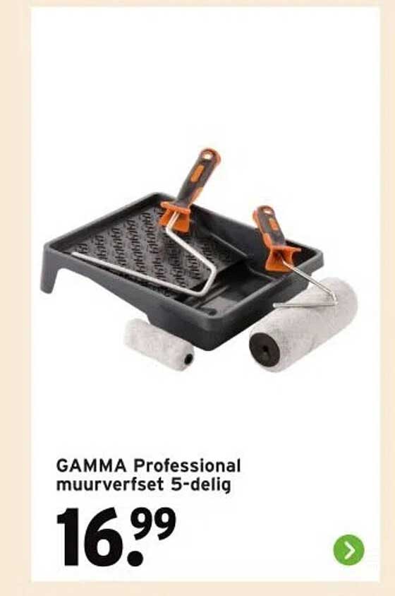 GAMMA Professional muurverfset 5-delig
