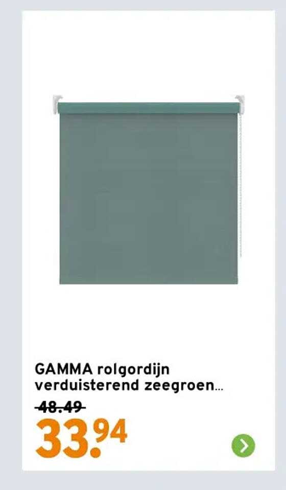 GAMMA rolgordijn verduisterend zeegroen...