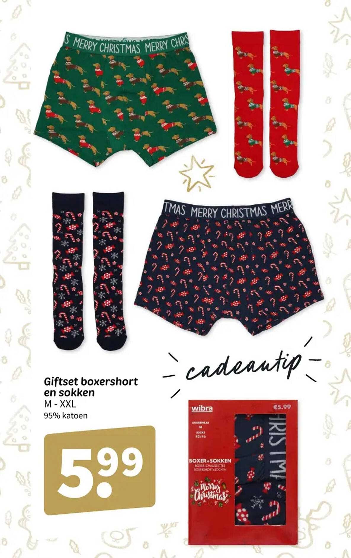 Giftset boxershort en sokken