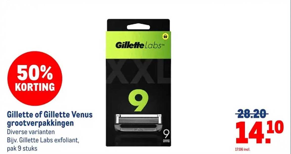 Gillette of Gillette Venus grootverpakkingen