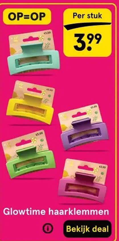 Glowtime haarclips