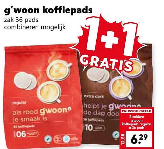 g'woon koffiepads