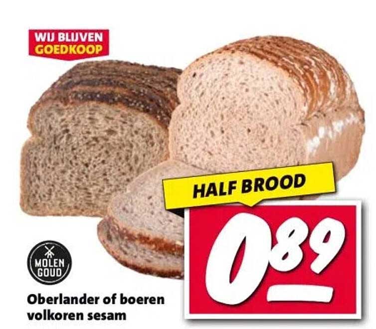 HALF BROOD Oberlander of boeren volkoren sesam