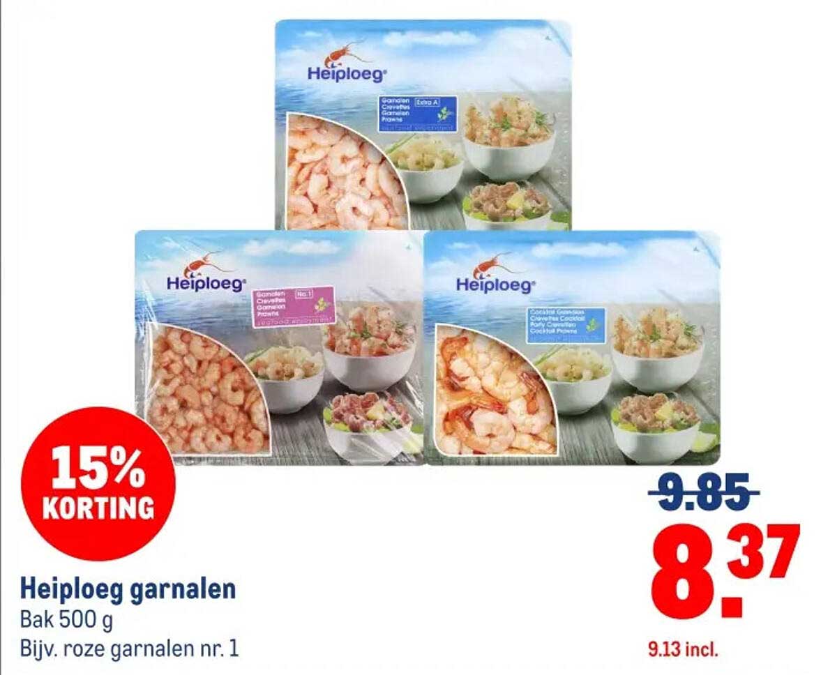 Heiploeg garnalen