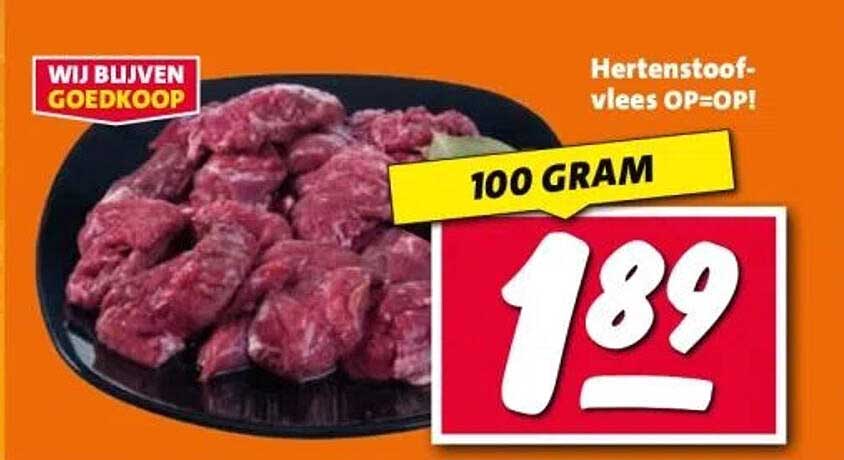 Hertenstoofvlees OP=OP!