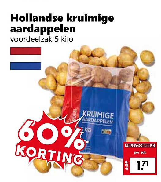 Hollandse kruimige aardappelen