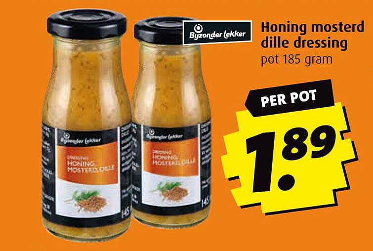 Honing mosterd dille dressing