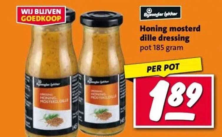 Honing mosterd dille dressing