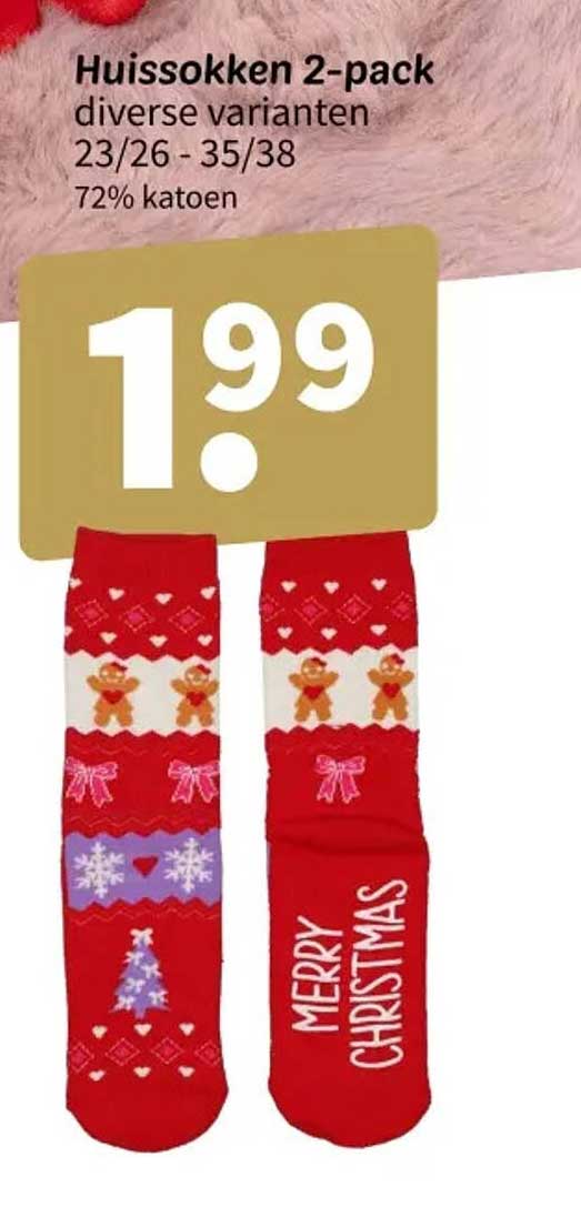Huissokken 2-pack