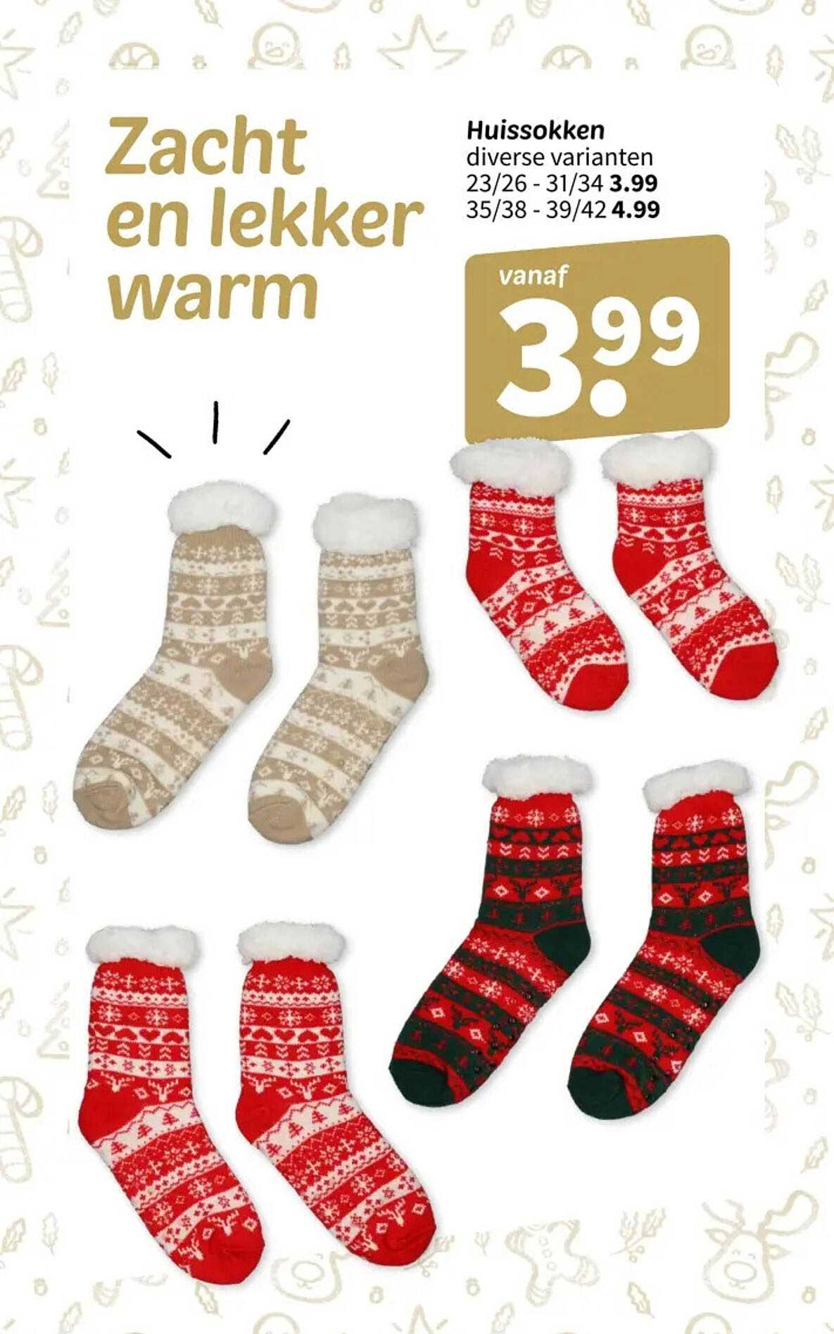Huissokken diverse varianten