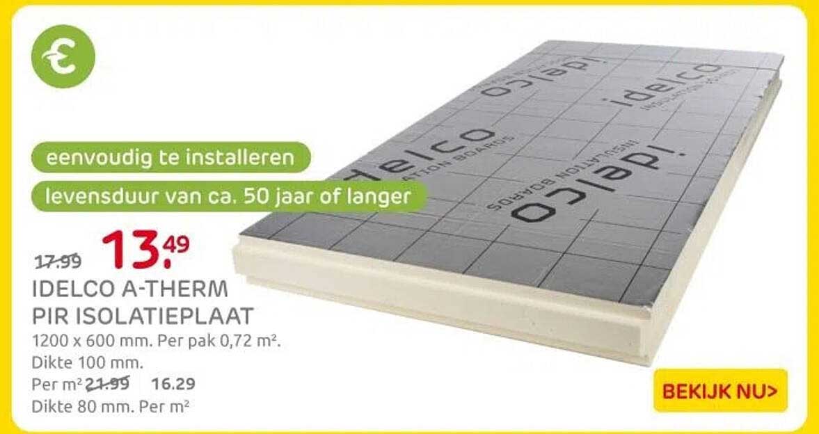 IDELCO A-THERM PIR ISOLATIEPLAAT