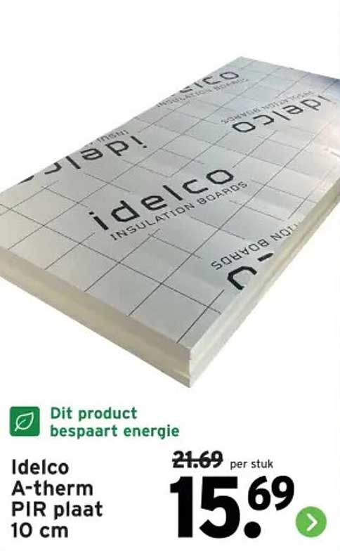 Idelco A-therm PIR plaat 10 cm