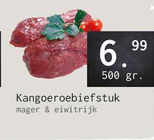 Kangoeroebiefstuk 500 gr - mager & eiwitrijk
