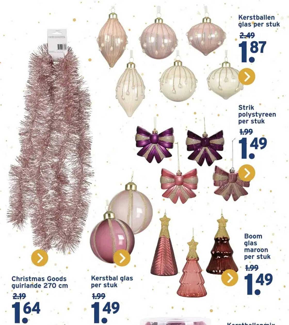 Kerstballen glas per stuk