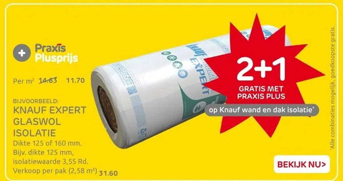 Knauf Expert Glaswol Isolatie