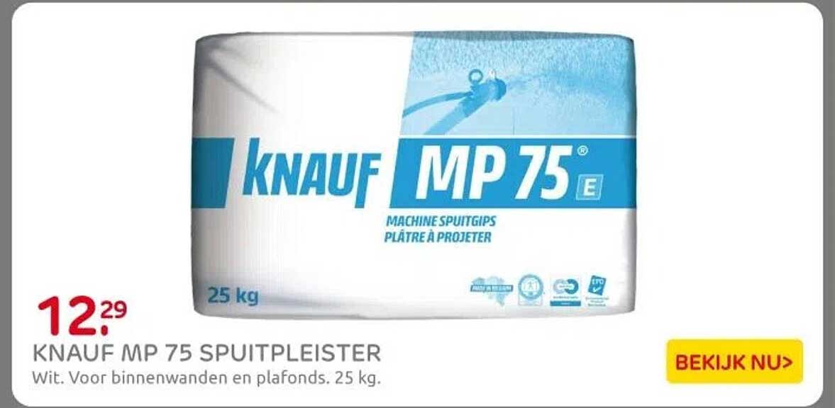 KNAUF MP 75 SPUITPLEISTER