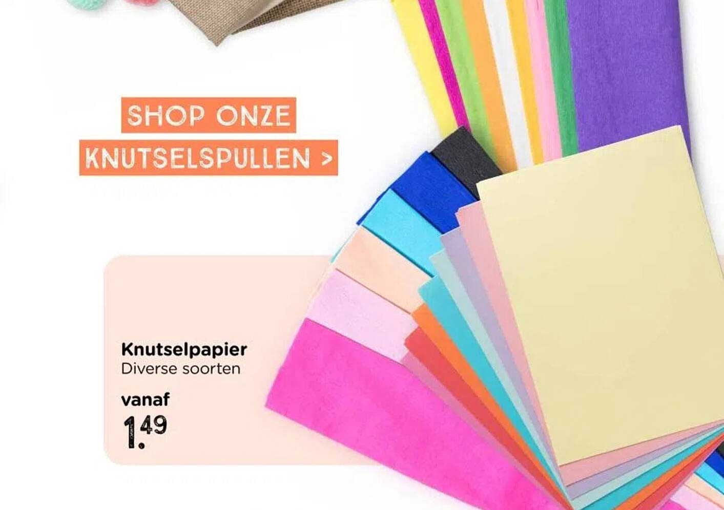 Knutselpapier Diverse soorten