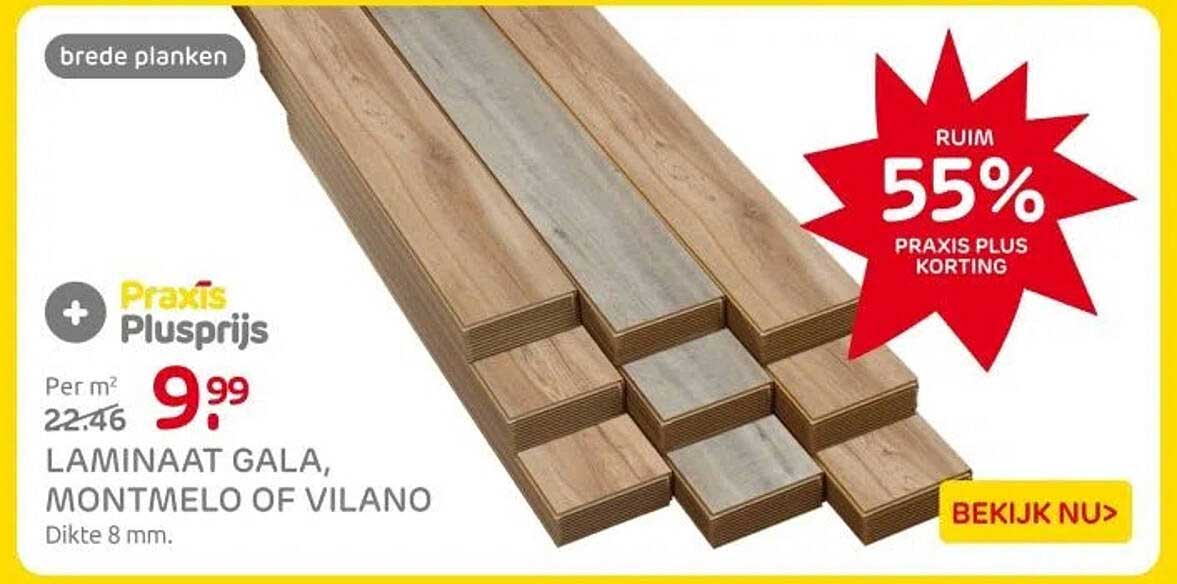 LAMINAAT GALA, MONTMELO OF VILANO Dikte 8 mm