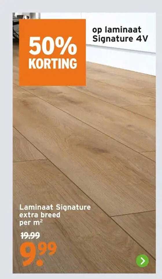 Laminaat Signature extra breed per m²