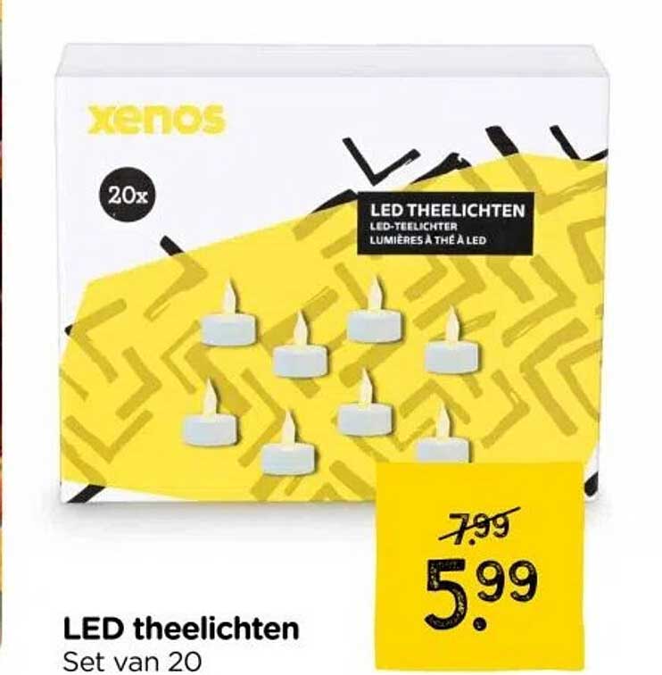 LED theelichten Set van 20