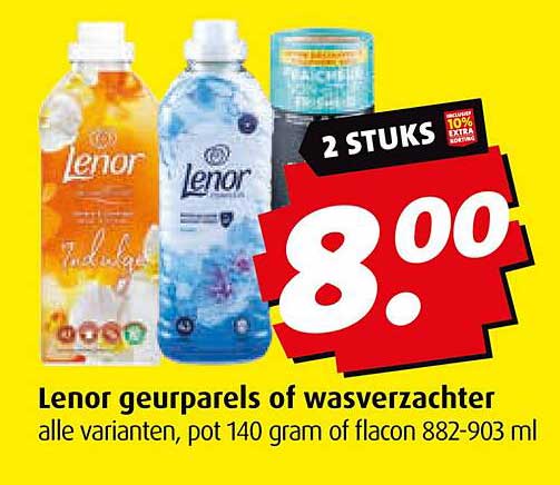 Lenor geurparels of wasverzachter
