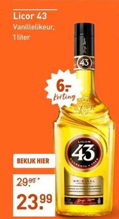 Licor 43 Vanillelikeur, 1 liter