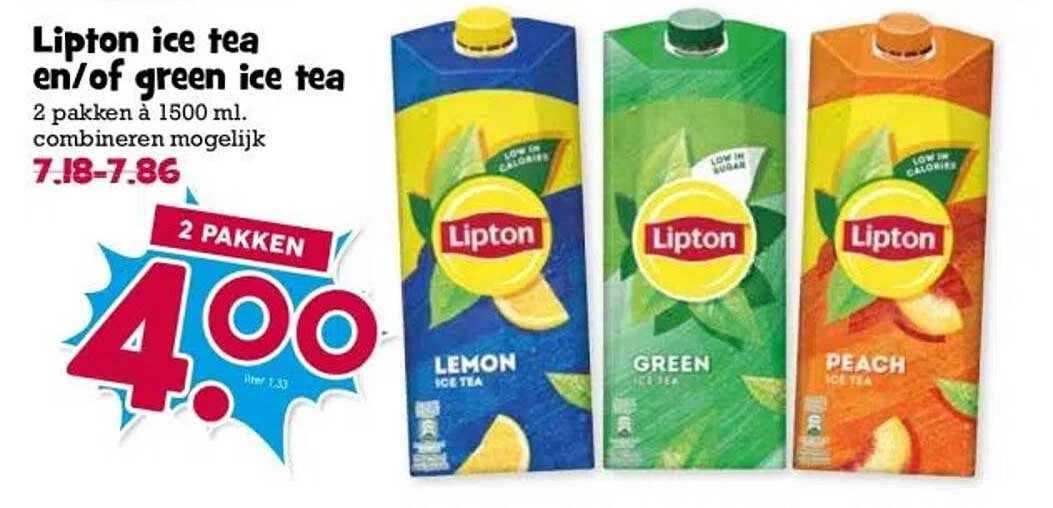 Lipton ice tea en/of green ice tea