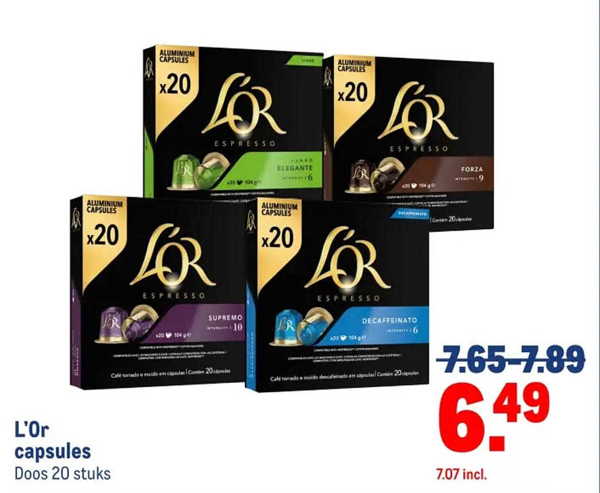 L'or capsules Doos 20 stuks