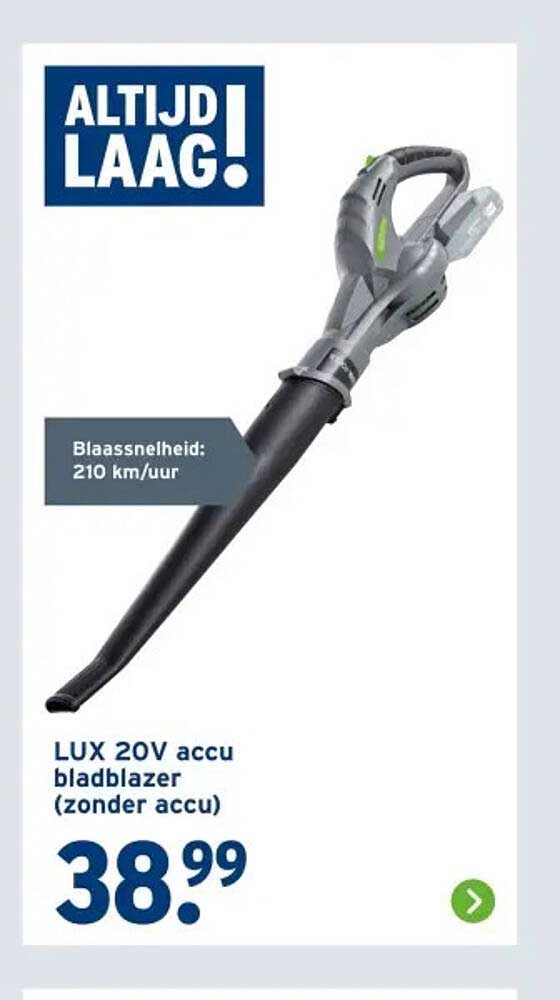 LUX 20V accu bladblazer (zonder accu)