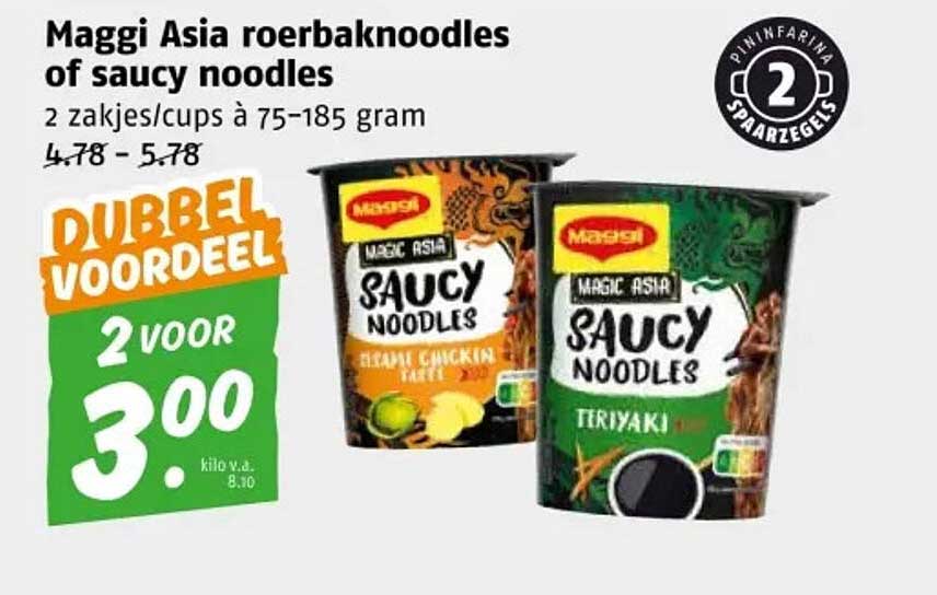 Maggi Asia roerbaknoodles of saucy noodles