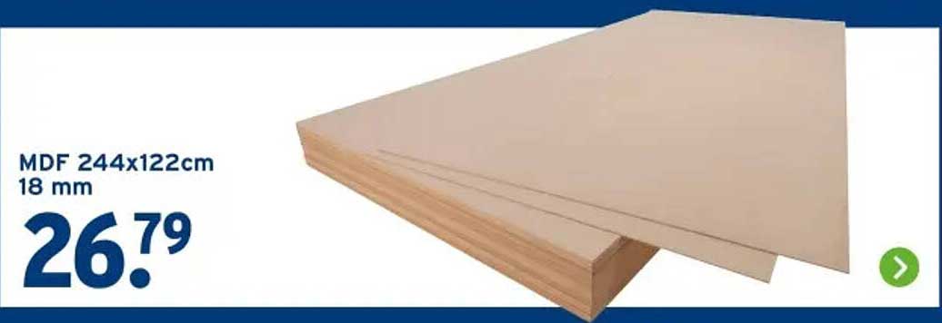 MDF 244x122cm 18 mm