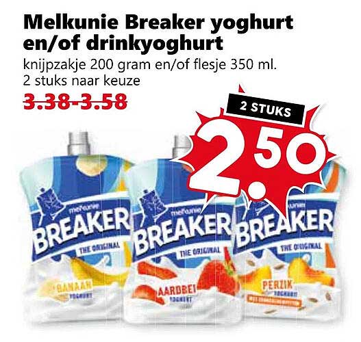 Melkunie Breaker yoghurt en/of drinkyoghurt