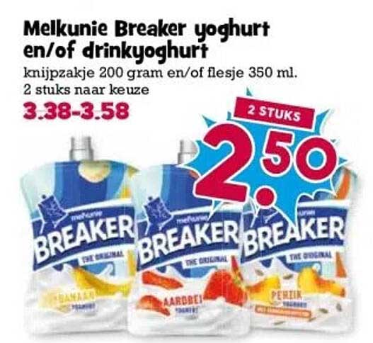 Melkunie Breaker yoghurt en/of drinkyoghurt