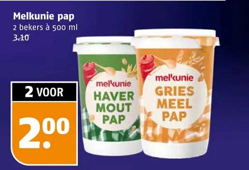 Melkunie pap 2 bekers à 500 ml