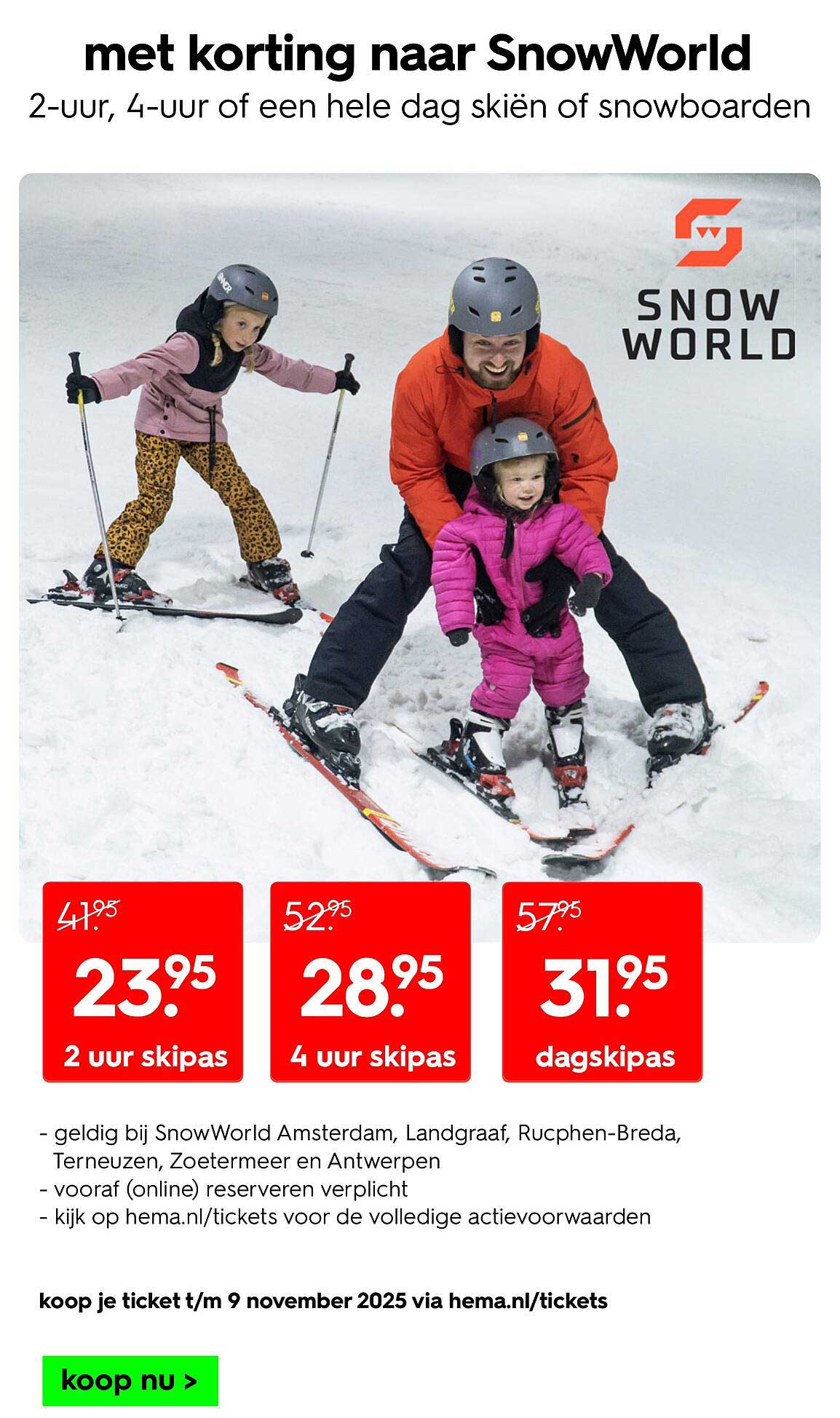 met korting naar SnowWorld