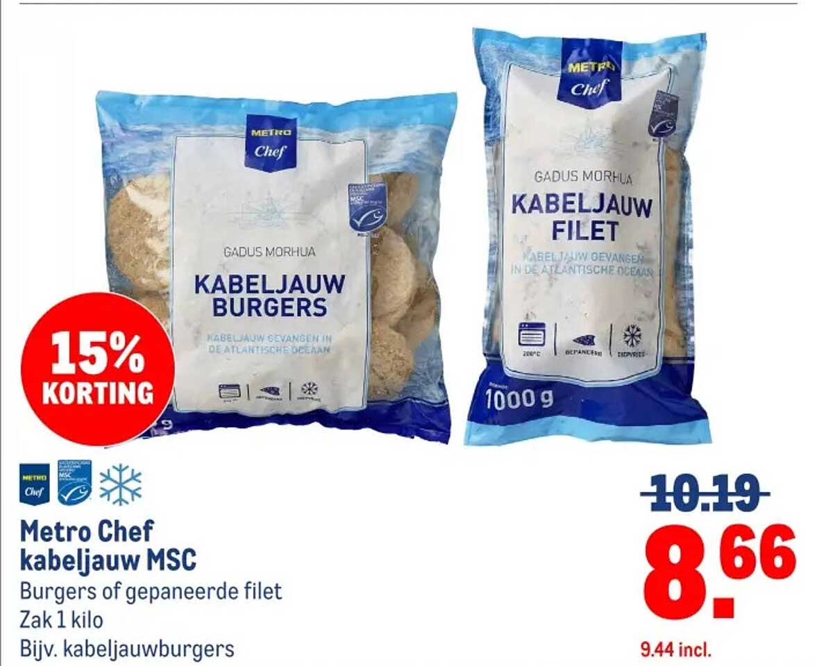 Metro Chef kabeljauw MSC