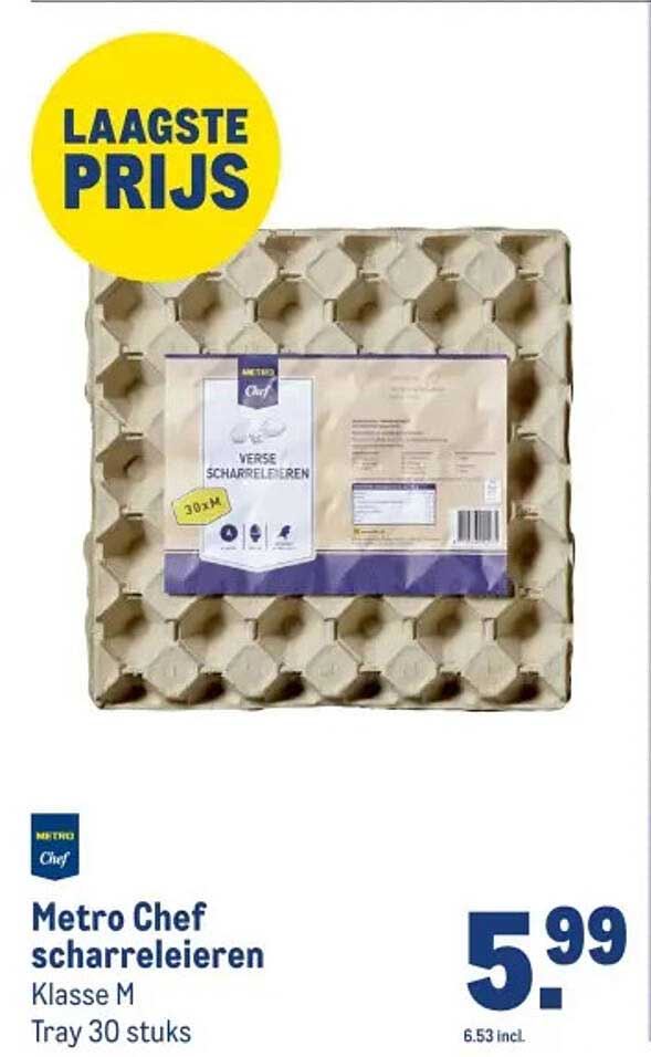 Metro Chef scharreleieren Klasse M Tray 30 stuks