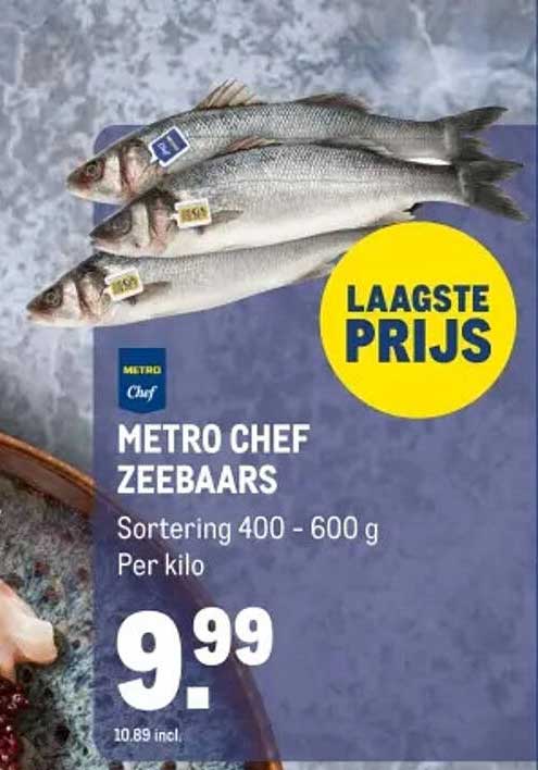 METRO CHEF ZEEBAARS - Sortering 400 - 600 g