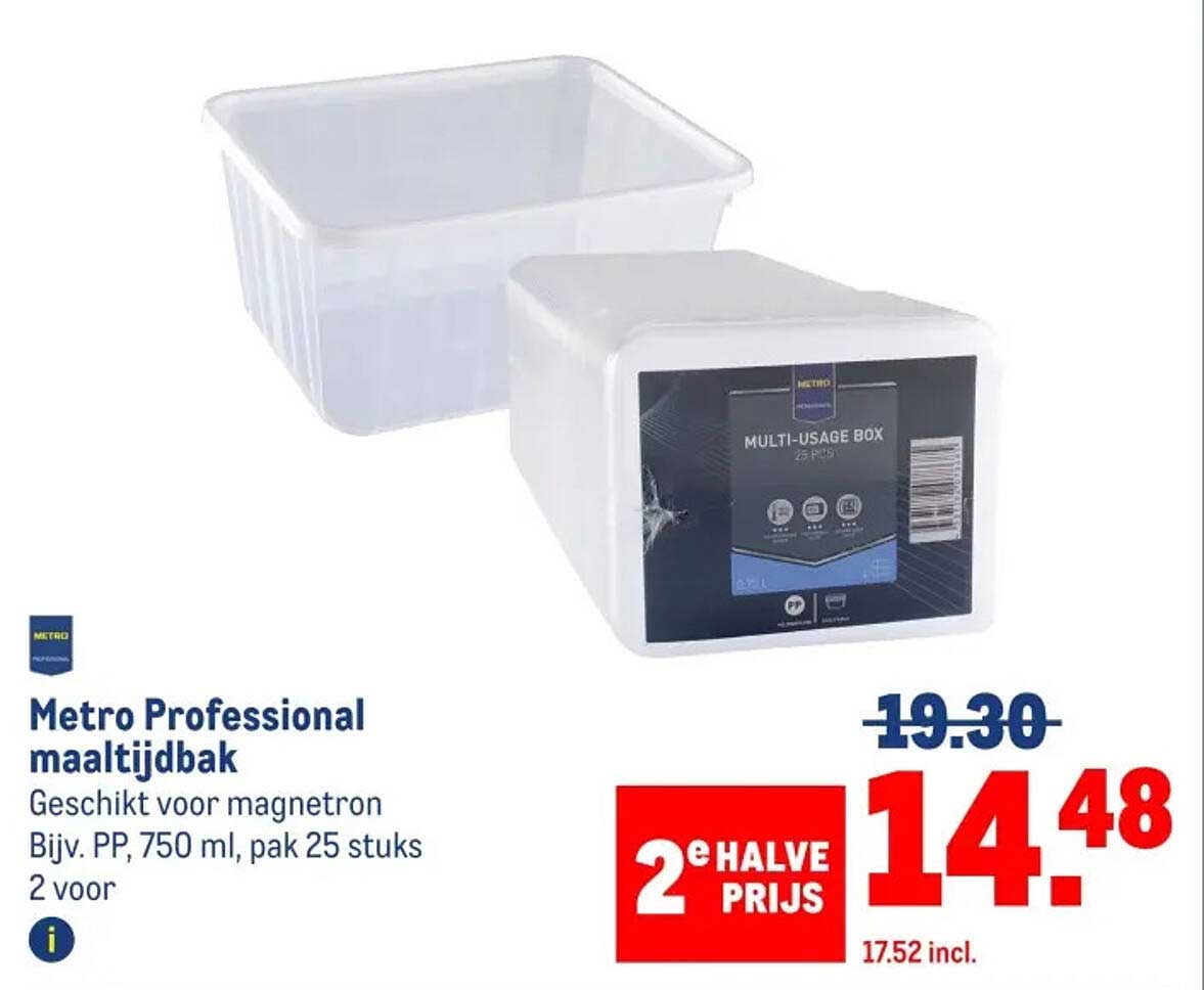 Metro Professional maaltijdbak