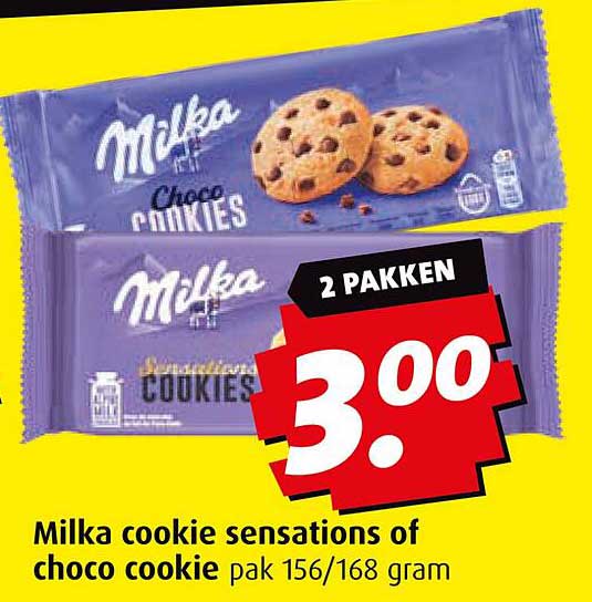 Milka cookie sensations of choco cookie pak 156/168 gram