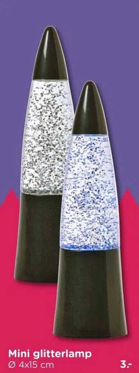 Mini glitterlamp