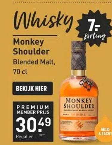 Monkey Shoulder Blended Malt, 70 cl