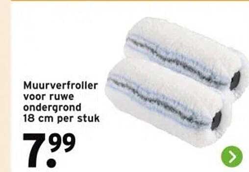 Muurverfroller voor ruwe ondergrond 18 cm per stuk