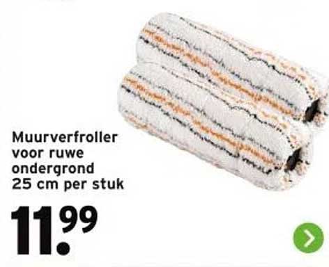 Muurverfroller voor ruwe ondergrond 25 cm per stuk