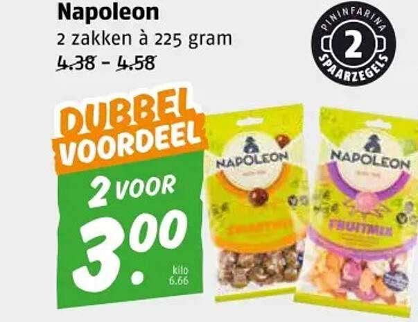 Napoleon 2 zakken à 225 gram