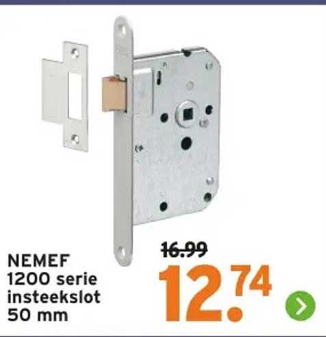 NEMEF 1200 serie insteekslot 50 mm