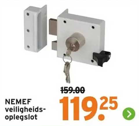 NEMEF veiligheidsoplagslot