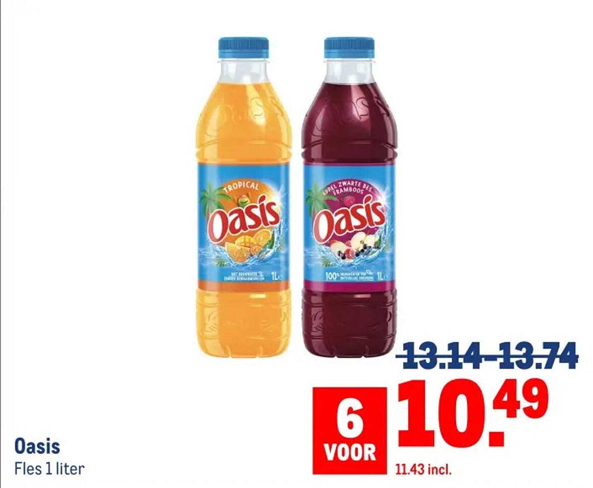 Oasis Fles 1 liter