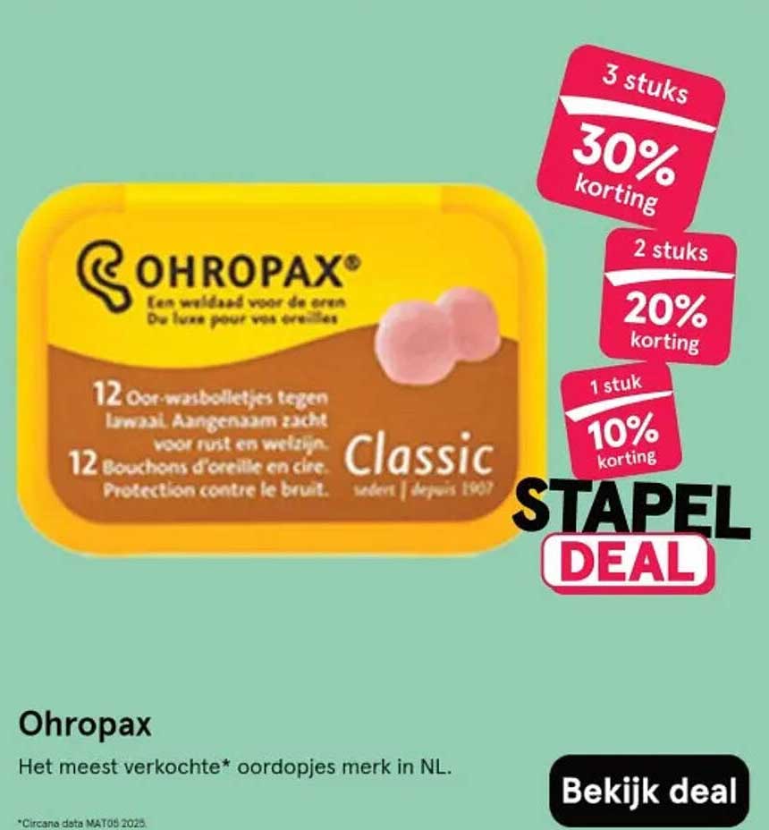 Ohropax Classic Oordopjes